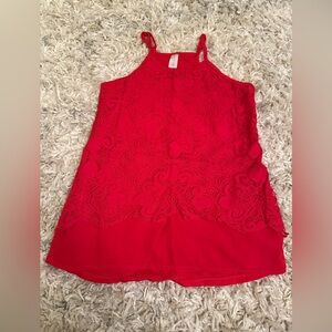 Red Tank Top Size Xs